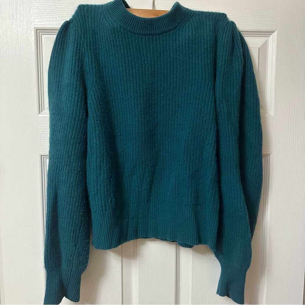 Teal cashmere sweater - J Crew